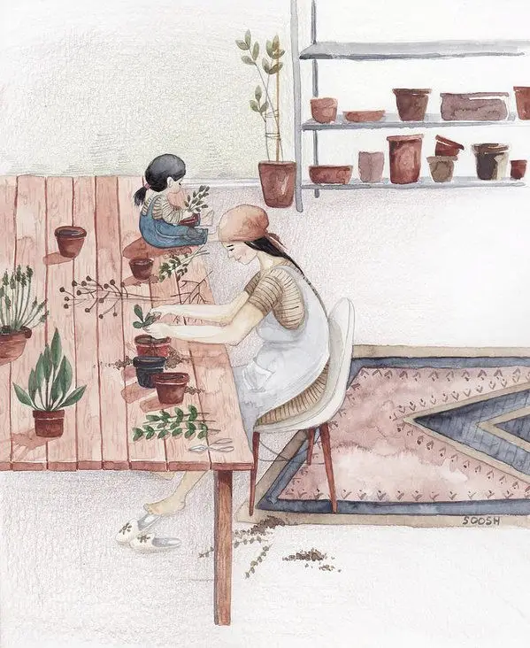 Vẽ mẹ và con gái - Tình yêu qua từng nét vẽ 26
