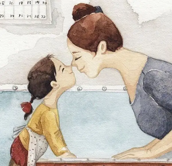 Vẽ mẹ và con gái - Tình yêu qua từng nét vẽ 36