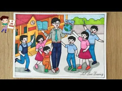Vẽ Tranh Cuộc Sống Quanh Em Lớp 5 Đơn Giản: Hình Ảnh Đầy Màu Sắc 26