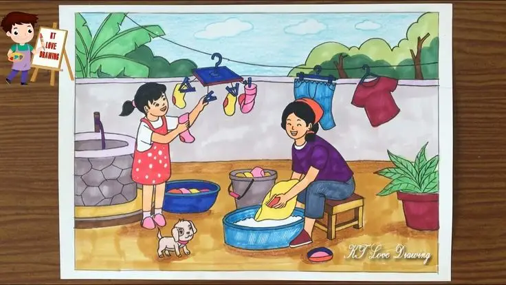 Vẽ Tranh Cuộc Sống Quanh Em Lớp 5 Đơn Giản: Hình Ảnh Đầy Màu Sắc 27