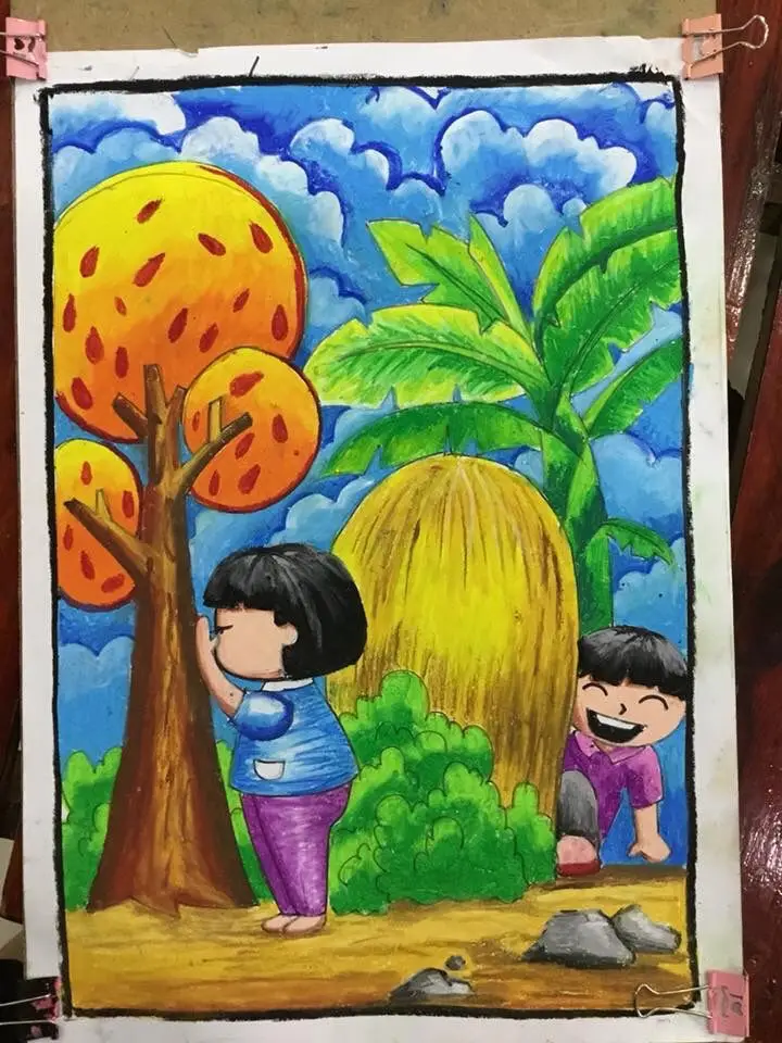 Vẽ Tranh Cuộc Sống Quanh Em Lớp 5 Đơn Giản: Hình Ảnh Đầy Màu Sắc 47