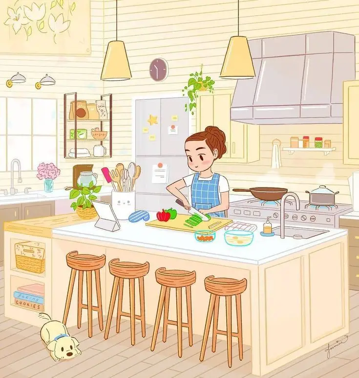 Vẽ Tranh Làm Việc Nhà - Một Cách Thể Hiện Cuộc Sống Thường Ngày 45