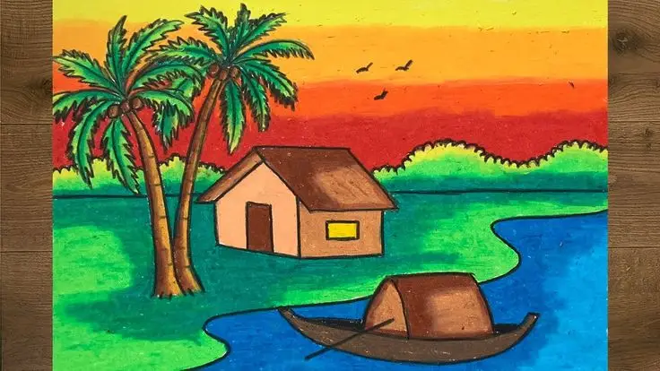 Vẽ Tranh Làng Nghề Truyền Thống Đơn Giản: Lưu Giữ Giá Trị Văn Hóa 25