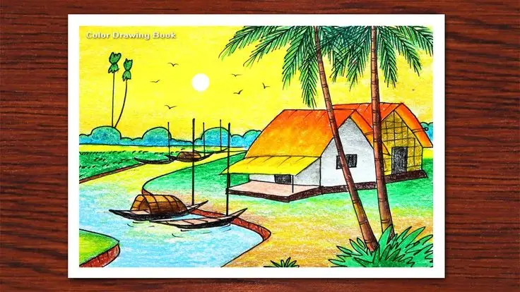 Vẽ Tranh Làng Nghề Truyền Thống Đơn Giản: Lưu Giữ Giá Trị Văn Hóa 41