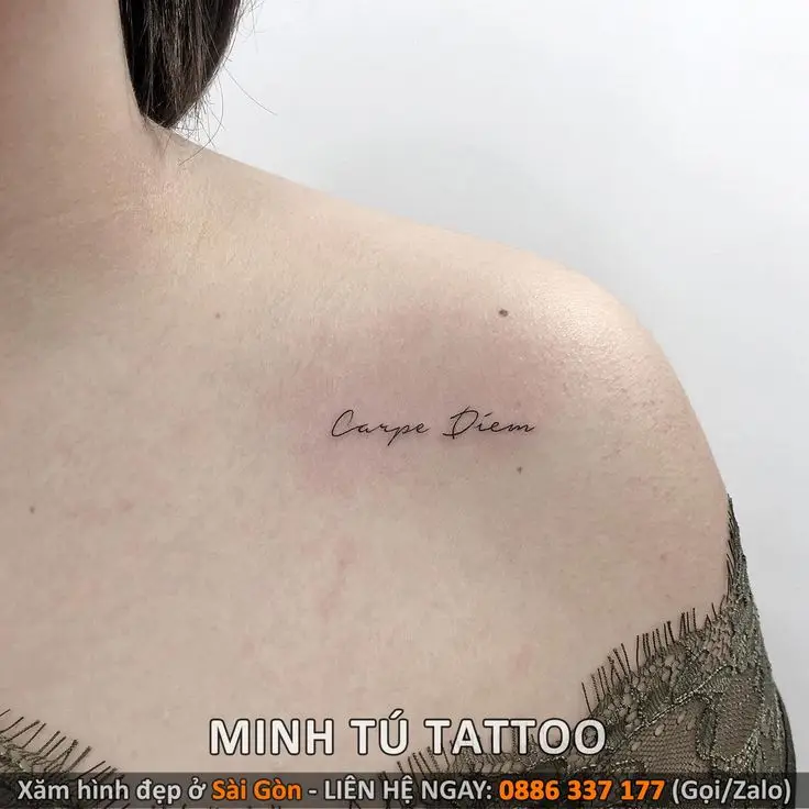 Xăm chữ ở ngực cho nữ: Top 50 mẫu hình xăm đẹp nhất 14