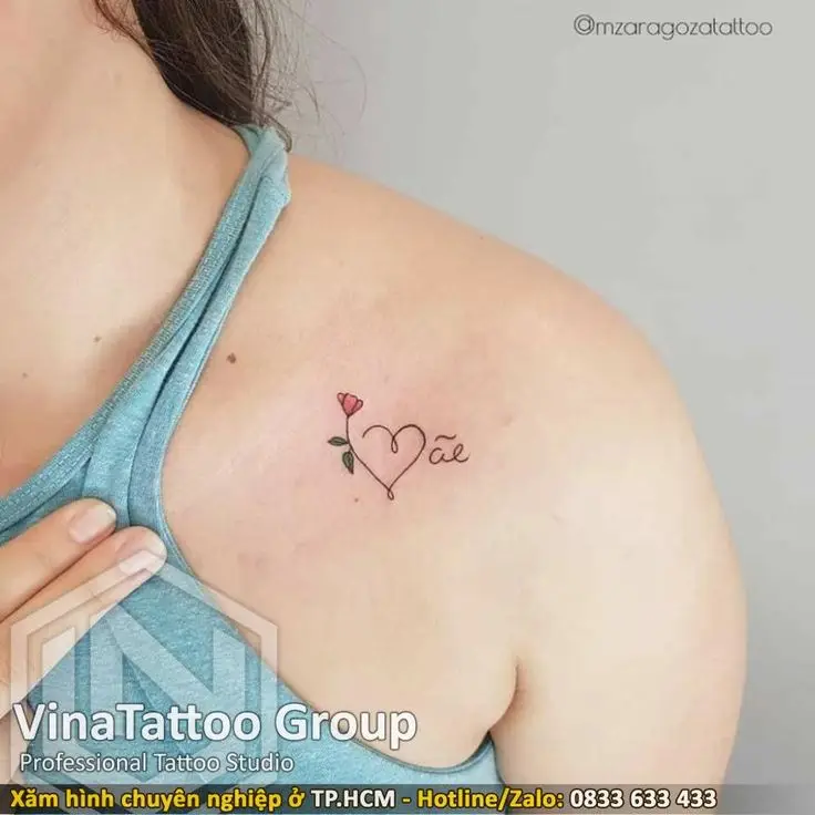 Xăm chữ ở ngực cho nữ: Top 50 mẫu hình xăm đẹp nhất 19