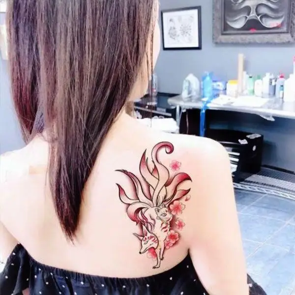 Xăm hồ ly 9 đuôi: Biểu tượng may mắn của người Nhật 16