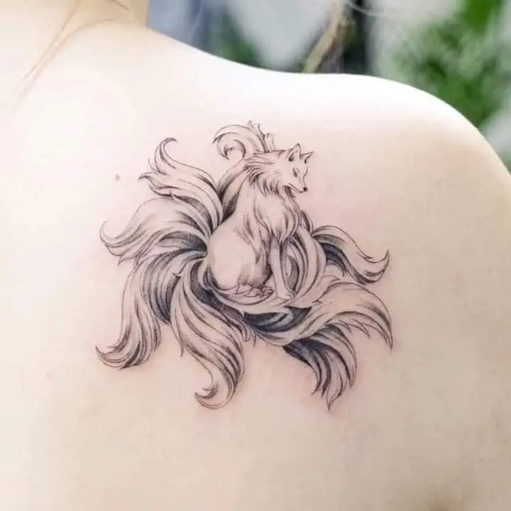 Xăm hồ ly 9 đuôi: Biểu tượng may mắn của người Nhật 17