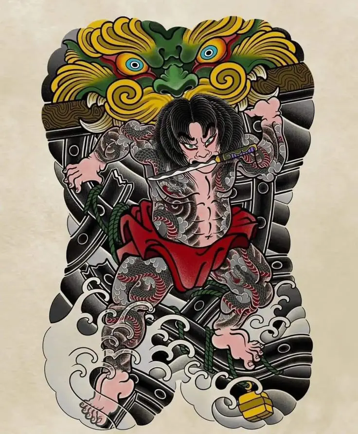 Xăm Nhật Cổ Kín Lưng - Nét Đẹp Văn Hóa Truyền Thống 4