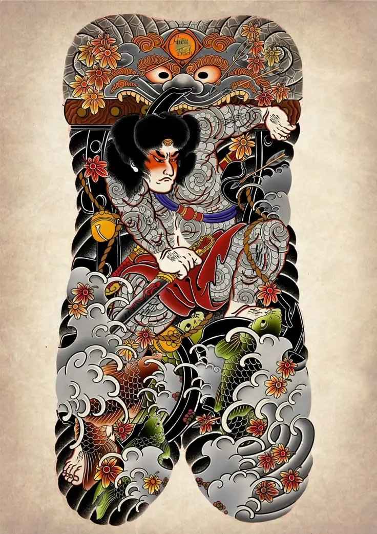 Xăm Nhật Cổ Kín Lưng - Nét Đẹp Văn Hóa Truyền Thống 6