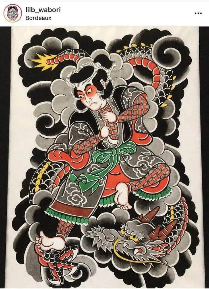 Xăm Nhật Cổ Kín Lưng - Nét Đẹp Văn Hóa Truyền Thống 14