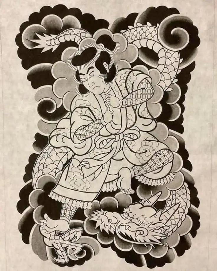 Xăm Nhật Cổ Kín Lưng - Nét Đẹp Văn Hóa Truyền Thống 16