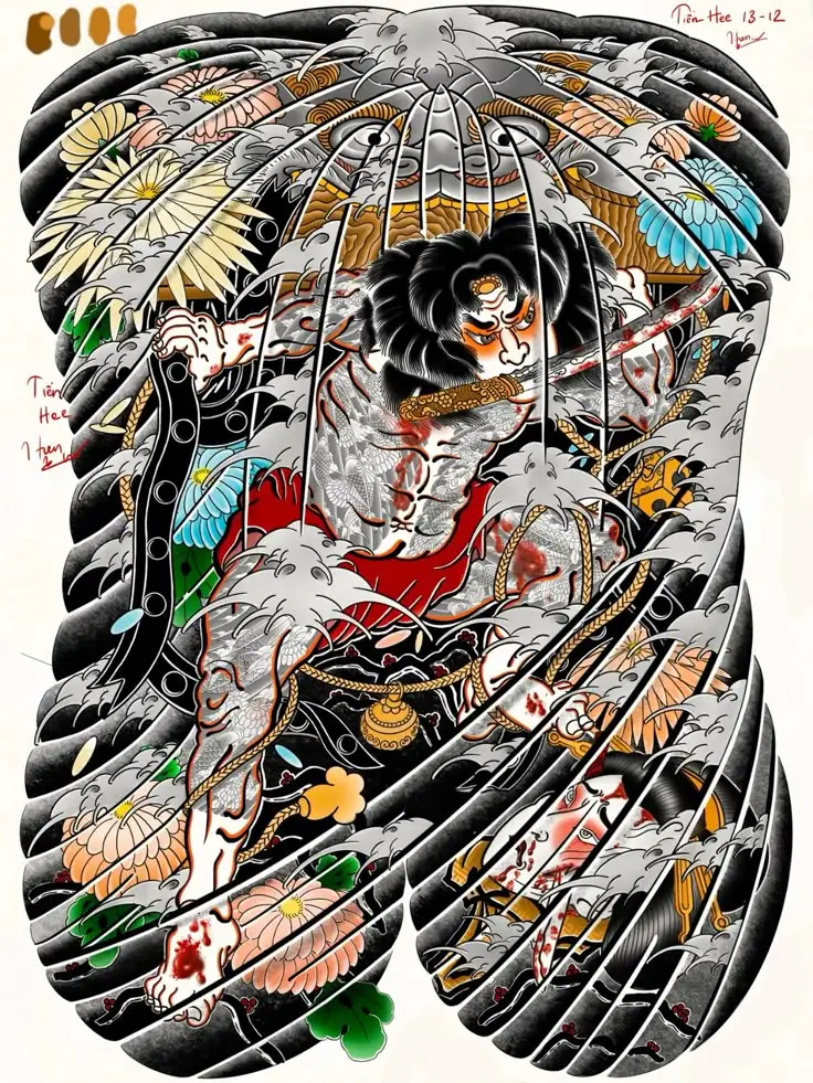 Xăm Nhật Cổ Kín Lưng - Nét Đẹp Văn Hóa Truyền Thống 25