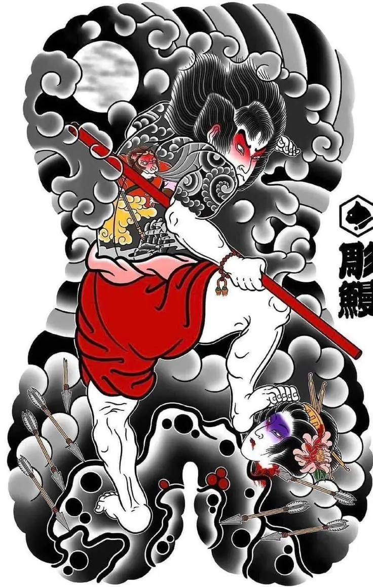 Xăm Nhật Cổ Kín Lưng - Nét Đẹp Văn Hóa Truyền Thống 26