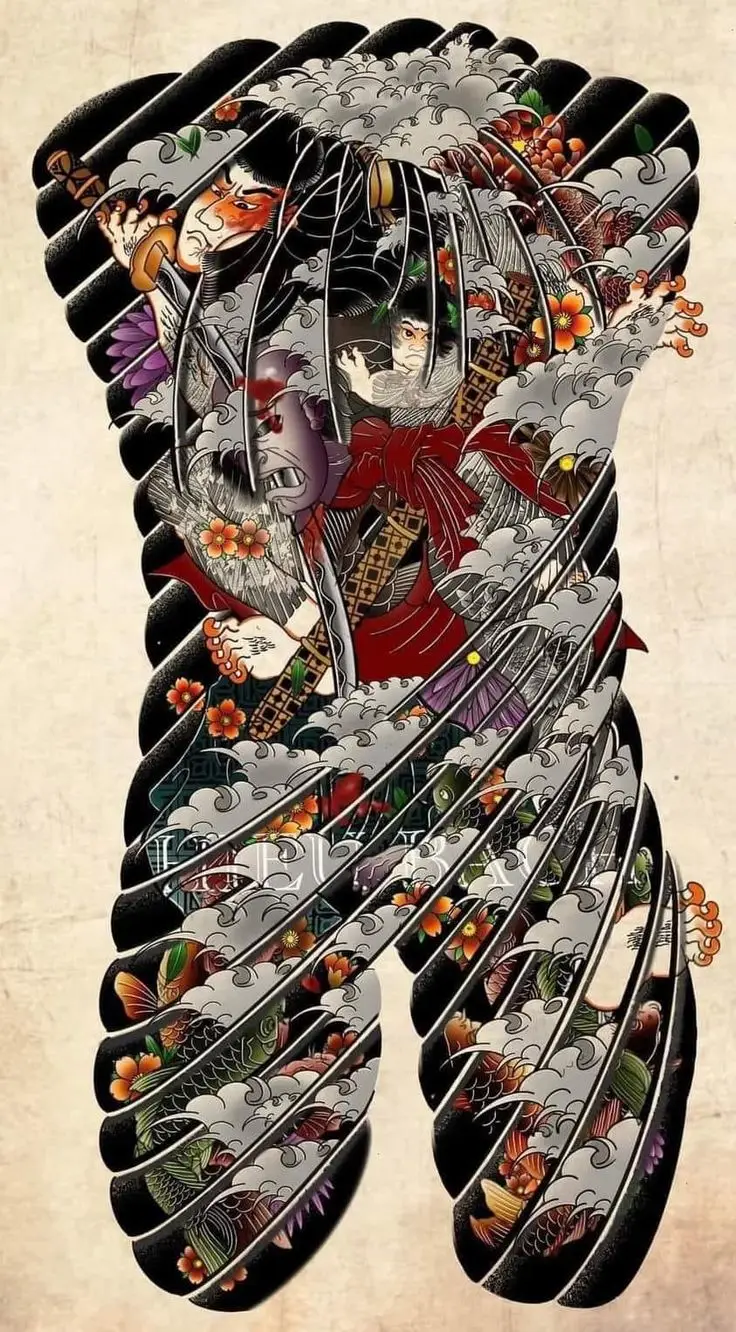 Xăm Nhật Cổ Kín Lưng - Nét Đẹp Văn Hóa Truyền Thống 30