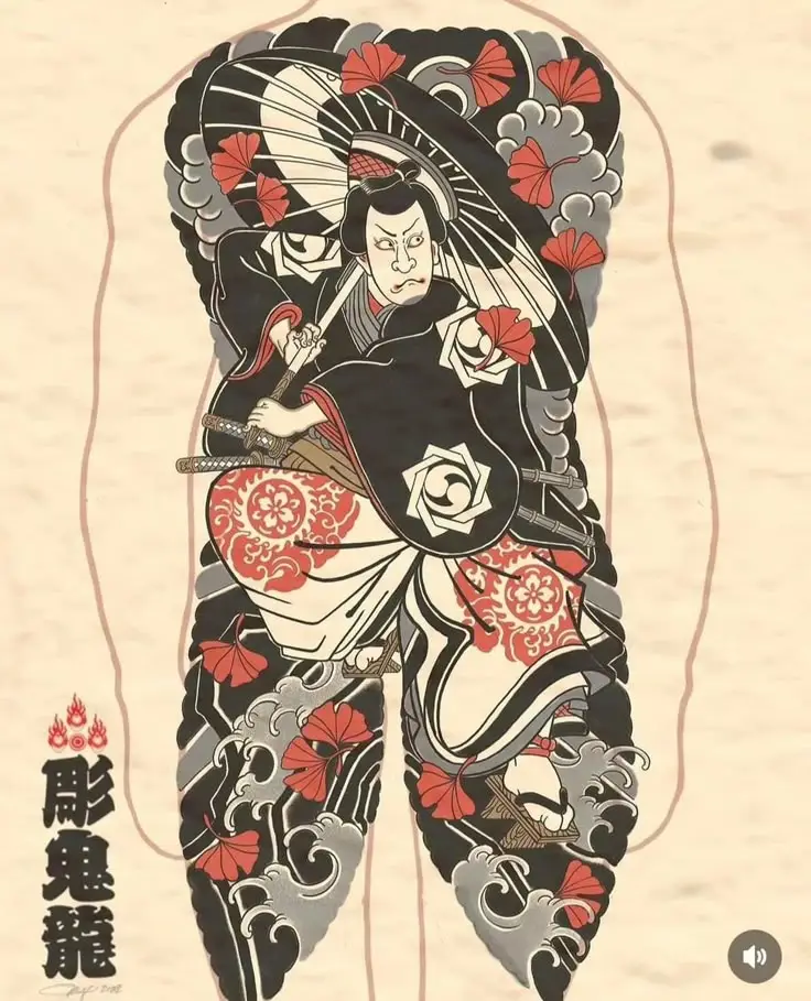 Xăm Nhật Cổ Kín Lưng - Nét Đẹp Văn Hóa Truyền Thống 41