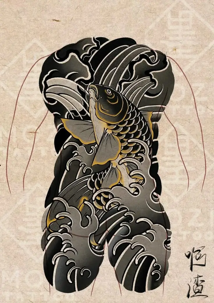 Xăm Nhật Cổ Kín Lưng - Nét Đẹp Văn Hóa Truyền Thống 48