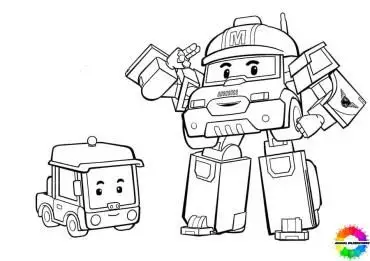 Khám phá xe cảnh sát qua tranh tô màu thú vị 29